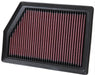 K&N Fits Jeep Chrokee 3.2L V6, 2.4L L4 2014-15 - KN33-5009 K&N Replacement Panel Filter KN33-5009 Autofit