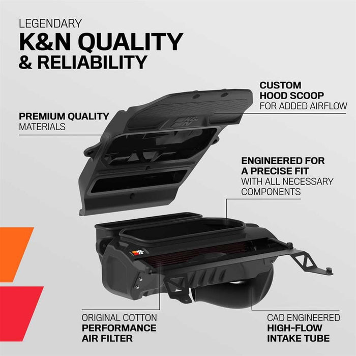 K&N K&N 63 Series Aircharger High Performance Cold Air Intake Kits 63-1591 Autofit