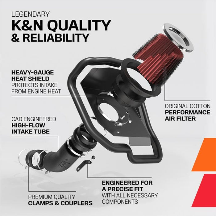 K&N K&N 63 Series Aircharger High Performance Cold Air Intake Kits 63-3083 Autofit