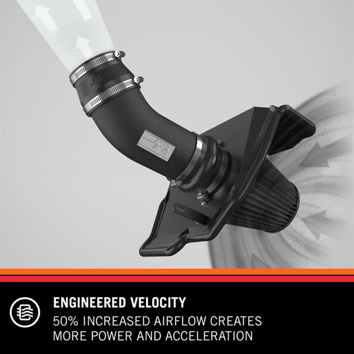 K&N K&N 77 Series High-Flow Performance Cold Air Intake Kits 77-1540KP Autofit