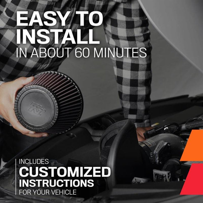 K&N K&N 77 Series High-Flow Performance Cold Air Intake Kits 77-1578KP Autofit