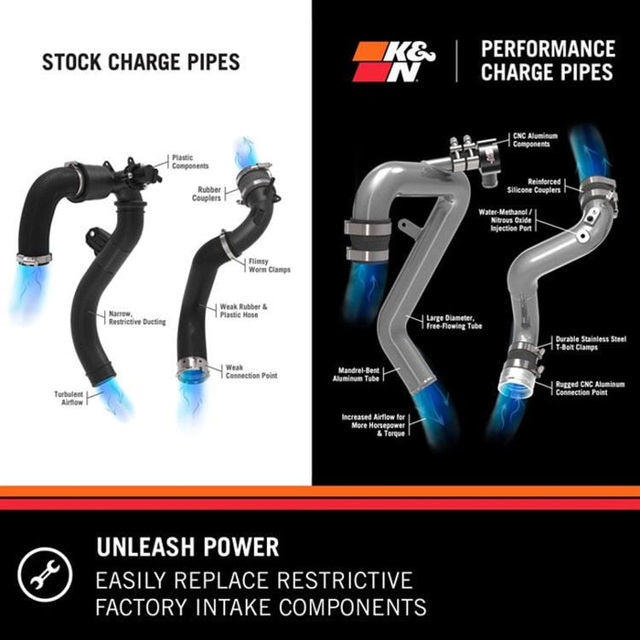 K&N K&N Charge Pipes 77-1006KC Autofit