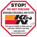 K&N K&N Decals 89-16063-1 Autofit