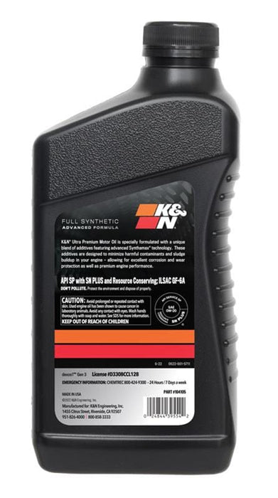 K&N K&N Full Synthetic Ultra Premium Engine Oil 104105 Autofit