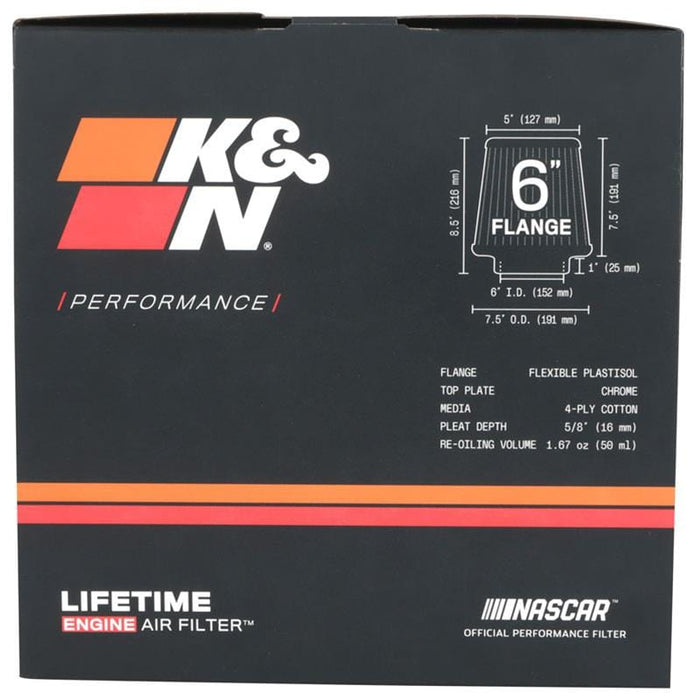 K&N K&N Universal Performance Air Filters RF-1041 Autofit