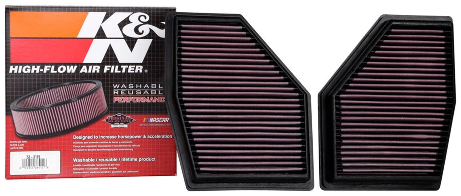 K&N K&N Washable Lifetime Performance Air Filters 33-3155 Autofit