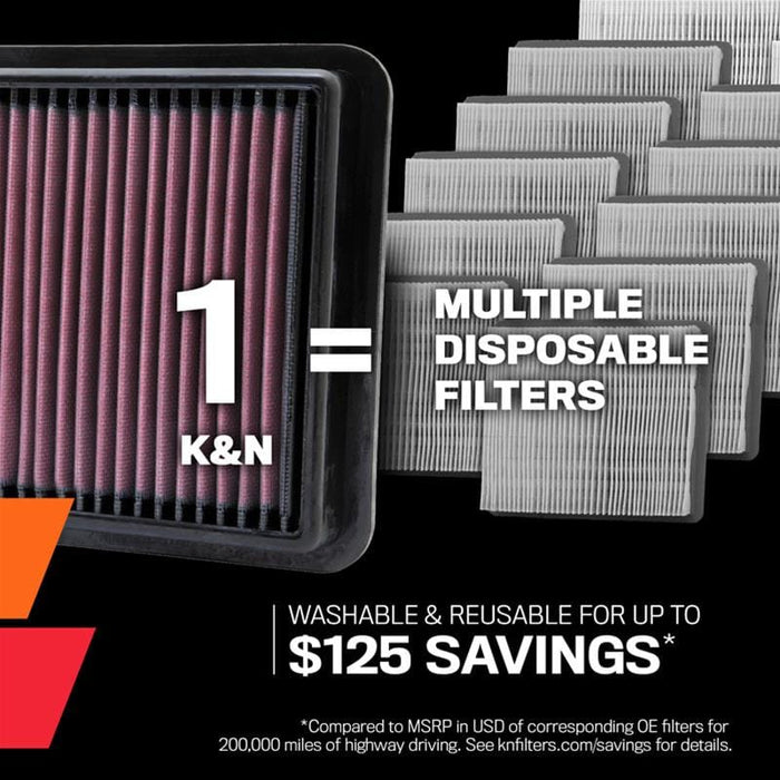 K&N K&N Washable Lifetime Performance Air Filters 33-5079 Autofit