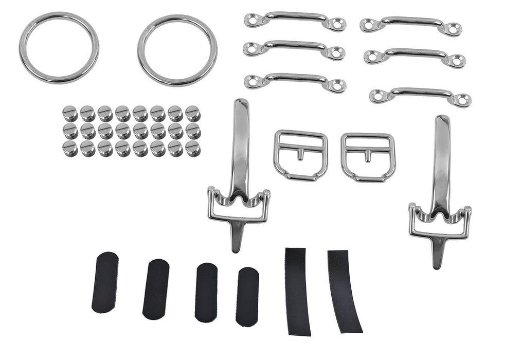 LimeWorks LimeWorks Hood Tether Straps and Components HSK1002SSBLK Autofit