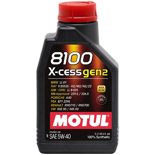 Motul AUTOMOTIVE 1L 8100 X-CESS GEN2 5W40 1L Motul 109910 Autofit