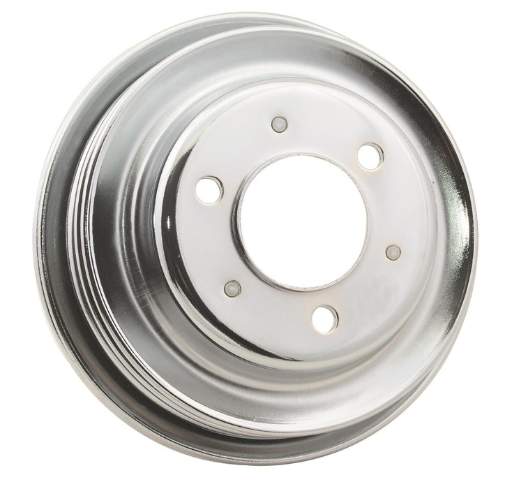 Mr. Gasket Mr. Gasket Chrome Plated Crank Pulleys 4961G Autofit