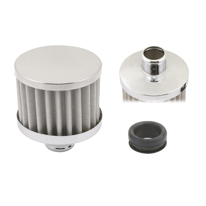 Mr. Gasket Mr. Gasket Chrome Valve Cover Breathers 2049G Autofit