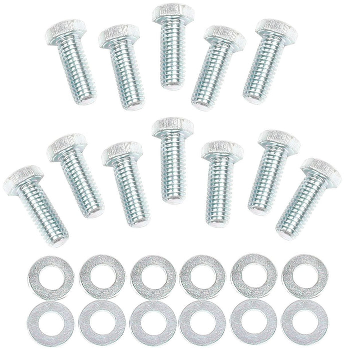 MRG MRG MRG Intake Manifold Bolts & Washers 3/8"-16 x 1" Hex Head (12pk) (MG955G) Autofit