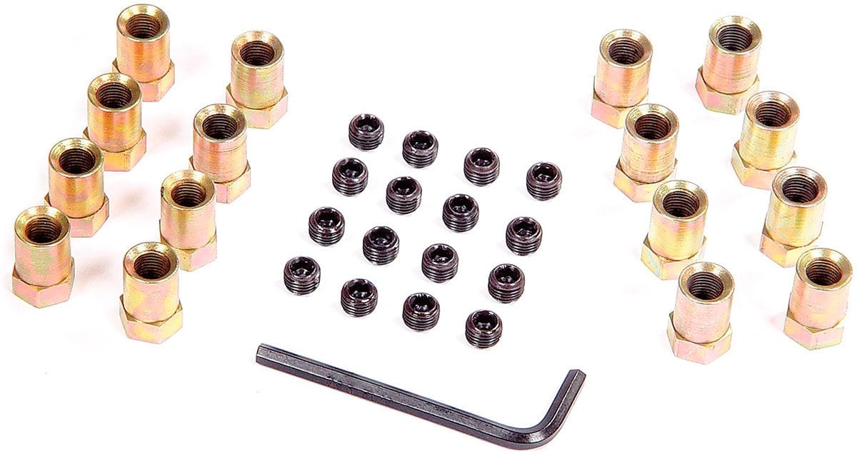 MRG MRG MRG Sure-Lock Rocker Arm Nuts, .540" Shank OD, 3/8" Stud Size, Gold Tone Finish (MG923G) Autofit
