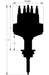 MSD Chrysler 273-318-340-360, Magnetic Trigger, Mechanical Advance Billet Distributor MSD8534 Autofit