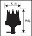 MSD Ford 1949-53 Flathead, Magnetic Trigger, Vacuum Advance, High Output Pro-Billet Ready-To-Run Distributor MSD8573 Autofit