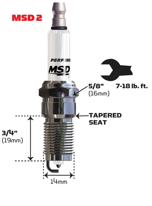 MSD Ignition MSD Iridium Spark Plugs 3715 Autofit