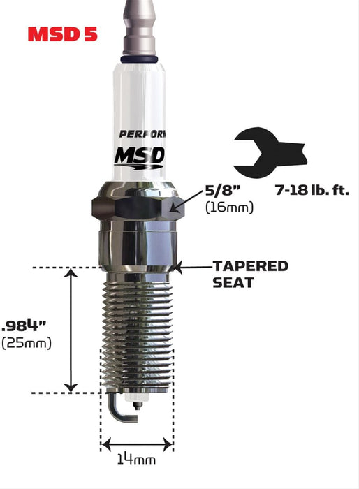 MSD Ignition MSD Iridium Spark Plugs 3719 Autofit