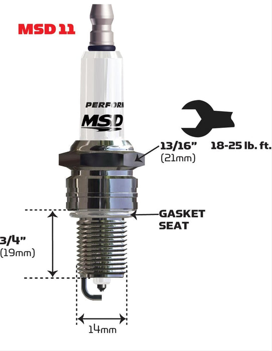 MSD Ignition MSD Iridium Spark Plugs 3731 Autofit
