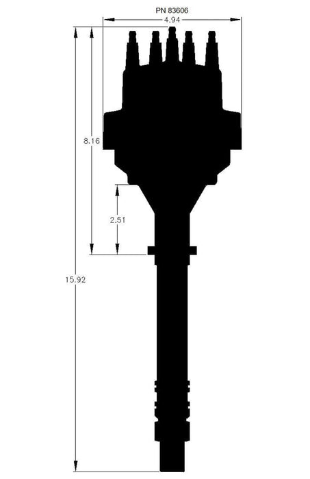 MSD Ignition MSD Pro-Billet Ready-to-Run Marine Distributors 83606 Autofit