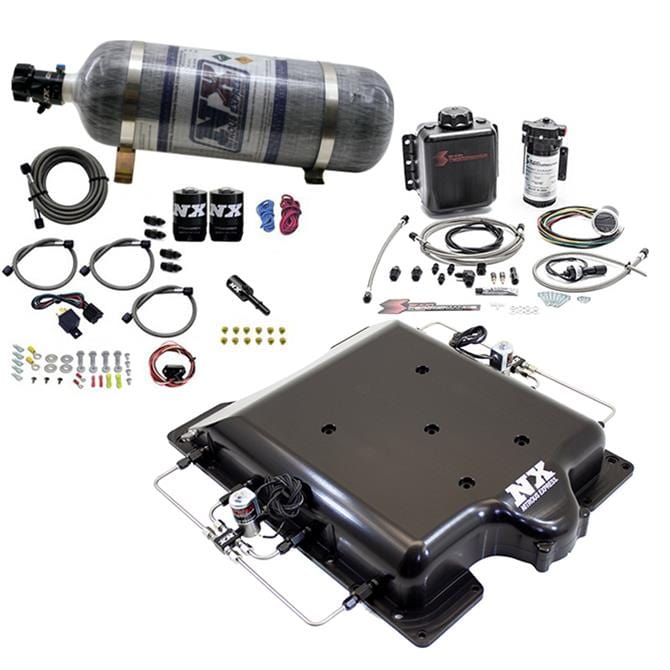 Nitrous Express (NX) Nitrous Express Hellcat Billet Supercharger Lid Nitrous and Water/Methanol Systems 20972BMF-12 Autofit