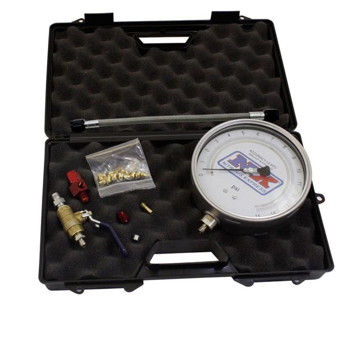Nitrous Express (NX) Nitrous Express Master Flo-Check Pro Gauge Kits 15529 Autofit