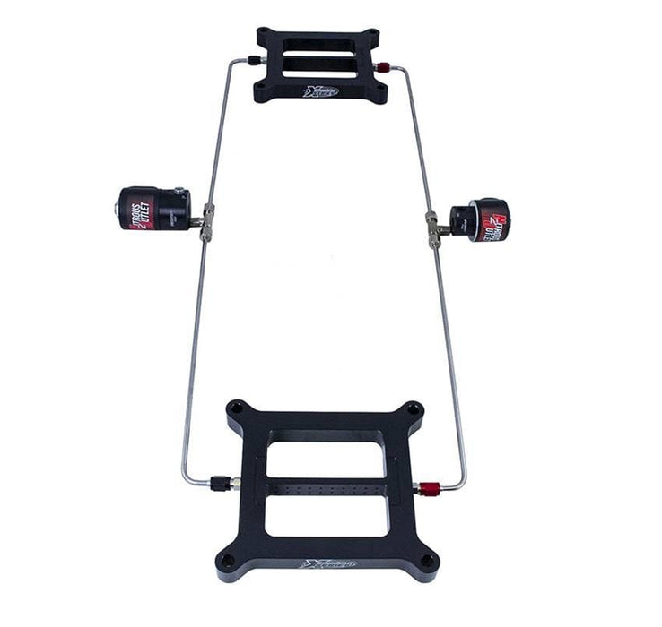 Nitrous Outlet Nitrous Outlet 4150 Weekend Warrior Tunnel Ram Dual Plate Nitrous Systems 00-10072-10 Autofit