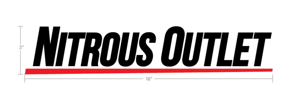 Nitrous Outlet Nitrous Outlet Decals and Stickers 00-57002-COWL-B Autofit