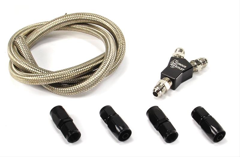 Nitrous Outlet Nitrous Outlet Dedicated Fuel System Dual Fuel Supply Plumbing Kits 00-12999-B Autofit