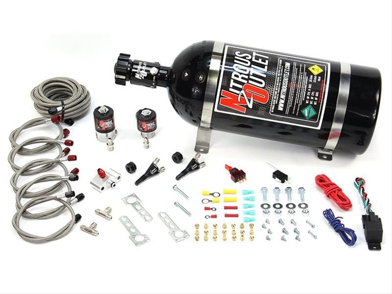 Nitrous Outlet Nitrous Outlet EFI Dual Stage Single Nozzle Systems 00-10007-12 Autofit