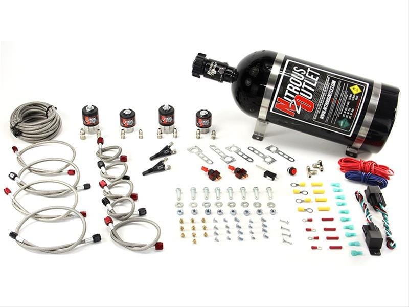 Nitrous Outlet Nitrous Outlet EFI Dual Stage Single Nozzle Systems 00-10043-10 Autofit