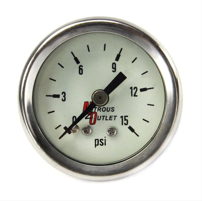 Nitrous Outlet Nitrous Outlet Luminescent Fuel Pressure Gauges 00-63003-6 Autofit