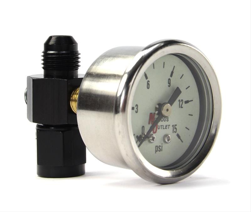 Nitrous Outlet Nitrous Outlet Luminescent Fuel Pressure Gauges 00-63003-6 Autofit