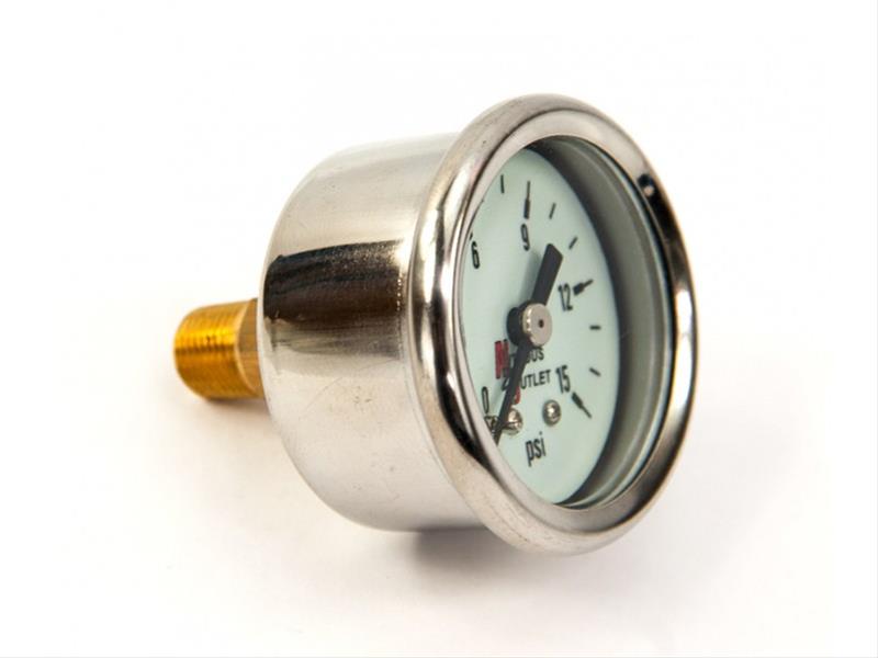 Nitrous Outlet Nitrous Outlet Luminescent Fuel Pressure Gauges 00-63003 Autofit