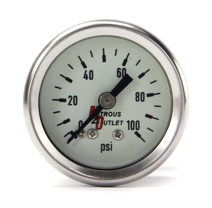 Nitrous Outlet Nitrous Outlet Luminescent Fuel Pressure Gauges 00-63004-4 Autofit