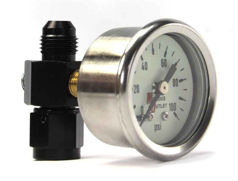 Nitrous Outlet Nitrous Outlet Luminescent Fuel Pressure Gauges 00-63004-6 Autofit