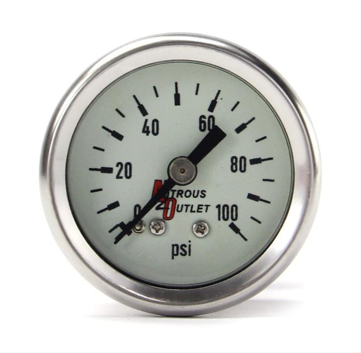 Nitrous Outlet Nitrous Outlet Luminescent Fuel Pressure Gauges 00-63004 Autofit