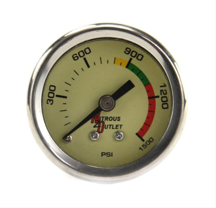 Nitrous Outlet Nitrous Outlet Luminescent Nitrous Pressure Gauges 00-63001-4 Autofit