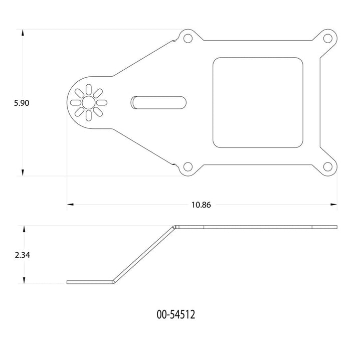 Nitrous Outlet Nitrous Outlet Nitrous Oxide Solenoid Mounting Brackets 00-54512 Autofit