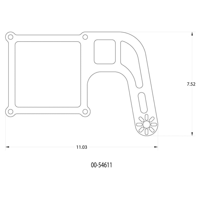 Nitrous Outlet Nitrous Outlet Nitrous Oxide Solenoid Mounting Brackets 00-54611 Autofit