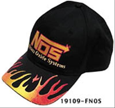 Nitrous Oxide Systems (NOS) NOS Logo Flamed Hats 19109-FNOS Autofit