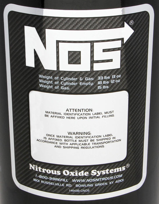 Nitrous Oxide Systems (NOS) NOS Nitrous Bottles 14750BZR1NOS Autofit