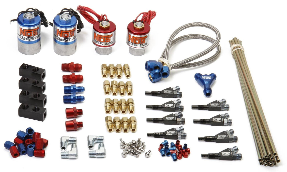 Nitrous Oxide Systems (NOS) NOS Pro Shot Fogger Custom Nitrous Plumbing Kits 02462-S-ENOS Autofit