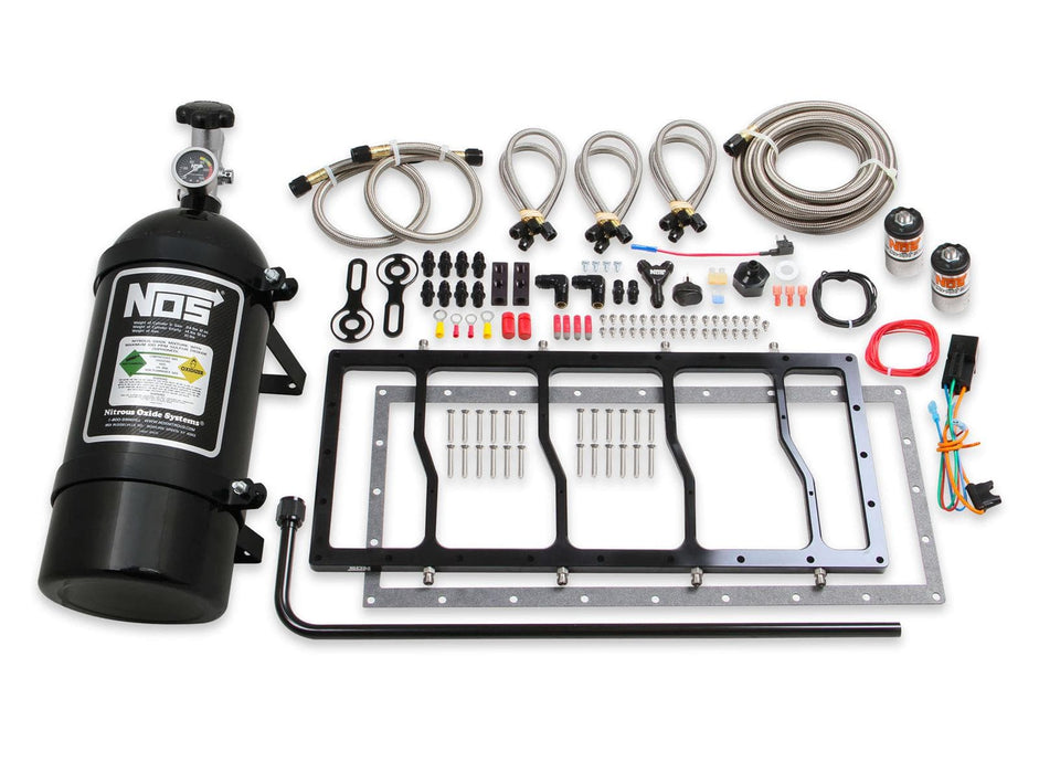 Nitrous Oxide Systems (NOS) NOS Sniper EFI Race Series LS Dry Nitrous Plate Systems 05503BNOS Autofit