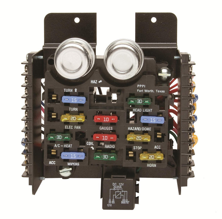 Painless Performance Painless Performance 14-Circuit Pre-Wired Universal Style Fuse Blocks 30001 Autofit