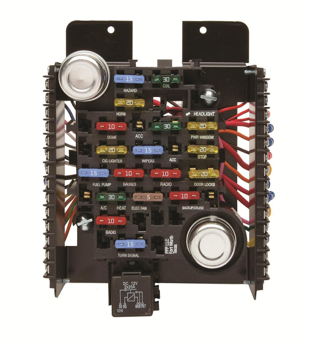 Painless Performance Painless Performance 20-Circuit Pre-Wired Universal Style Fuse Blocks 30003 Autofit