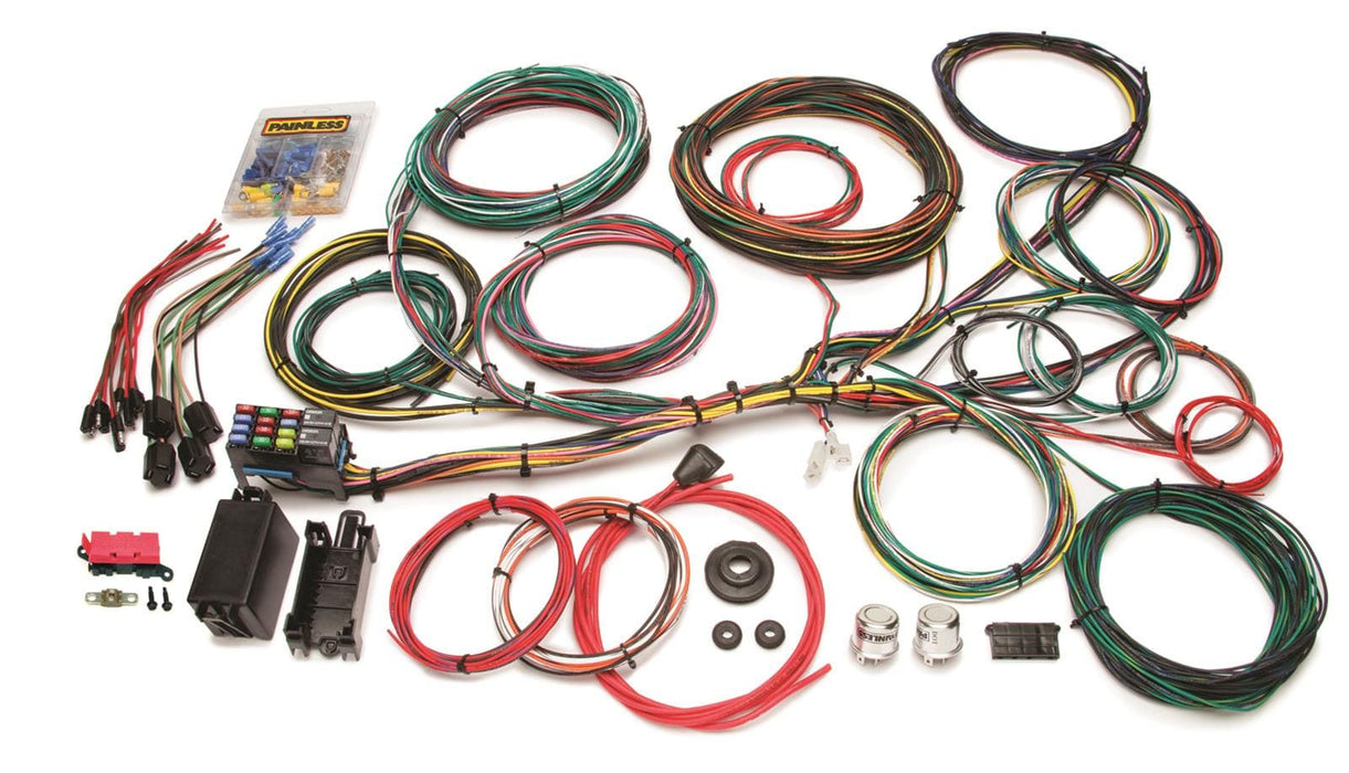 Painless Performance Painless Performance 21-Circuit Ford Color-Coded Universal Harnesses 10123 Autofit