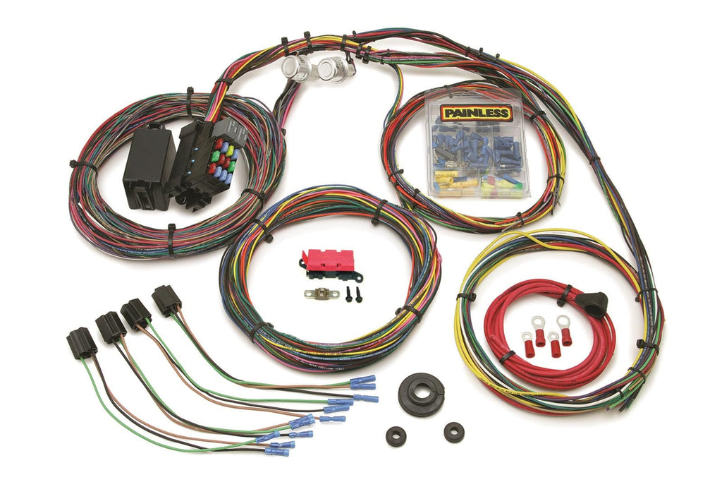 Painless Performance Painless Performance 21-Circuit Mopar Color-Coded Universal Wiring Harnesses 10127 Autofit