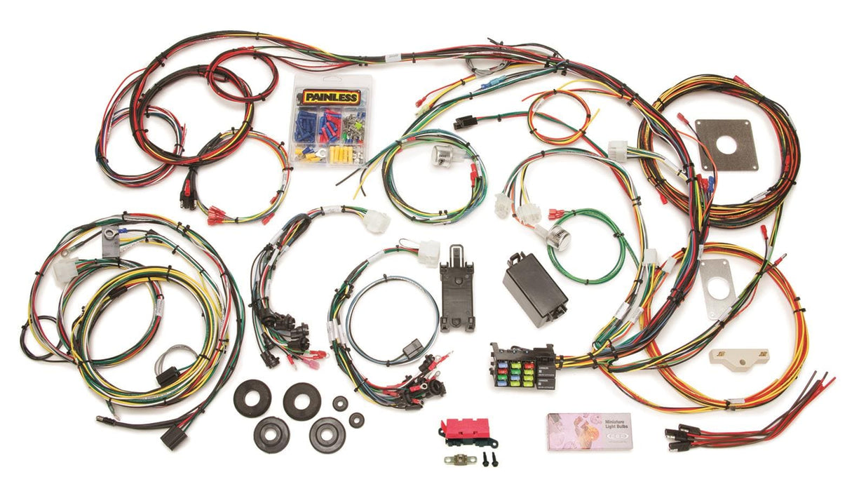 Painless Performance Painless Performance 22-Circuit 1965-66 Mustang Chassis Harnesses 20120 Autofit