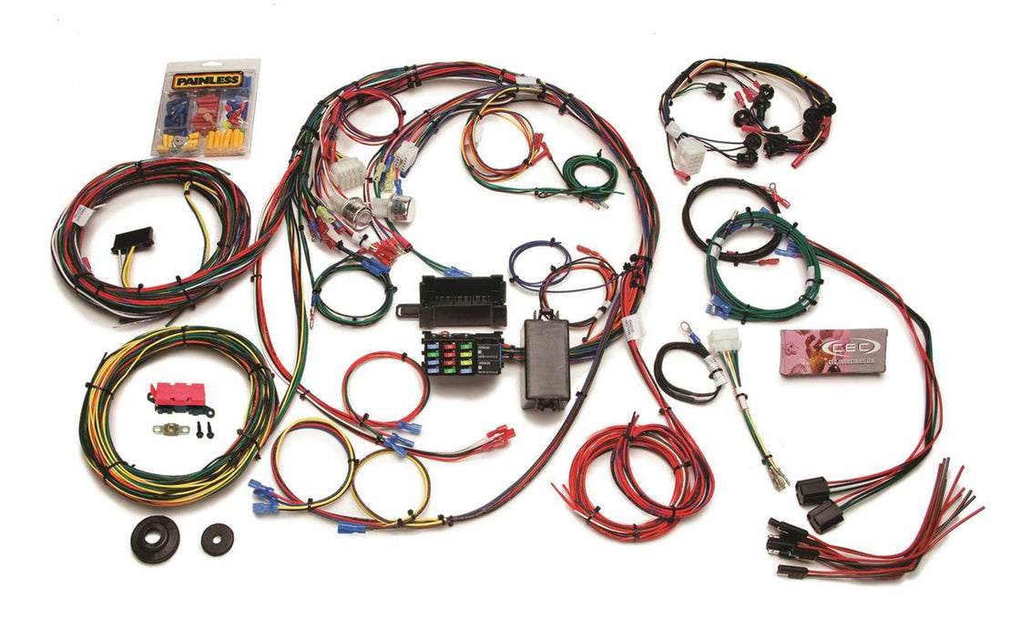 Painless Performance Painless Performance 22-Circuit 1967-68 Mustang Chassis Harnesses 20121 Autofit