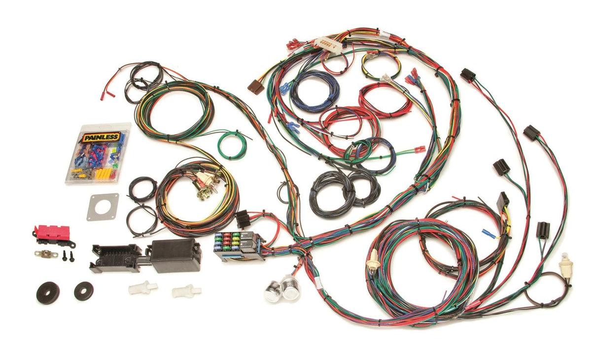 Painless Performance Painless Performance 22-Circuit 1969-70 Mustang Chassis Harnesses 20122 Autofit